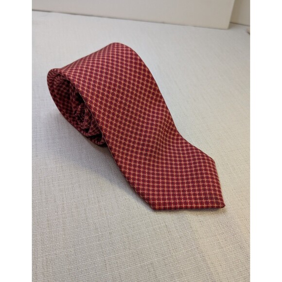 Brooks Brothers Makers 100% Silk Mens Tie Red White Blue Patriotic Check pattern - Picture 1 of 6